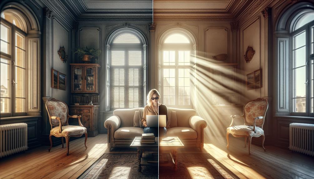 comfortable glare reducing environment